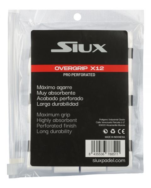 OVERGRIP SIUX PRO PERFORATED X12 BLANCO